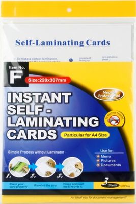 Instant Self-Laminating Name Card (Item F)