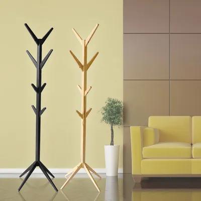 Wooden Clothes Hanger Rack (H-H0240)