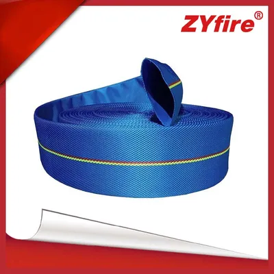 Blue Color TPU Lining Coated Fire Hose PU Coating Fire Attack Fire Hose for Fire Fighting