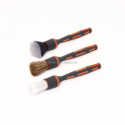 Zd Deluxe Yellow Handheld Car Exterior Cleaning Brush Set