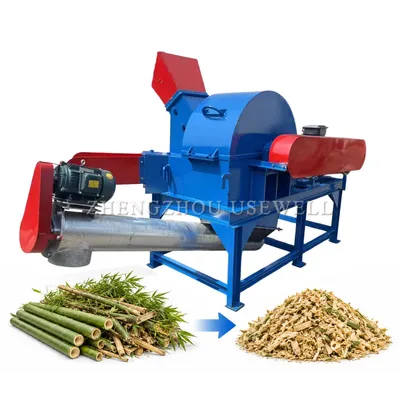 Commercial Bamboo Crusher for Bamboo Waste Stalks and Biomass Material Processing