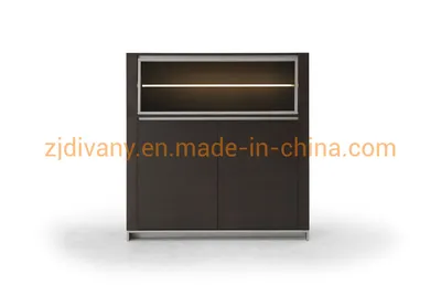Glass Door Wood Cabinet Furniture PC-708