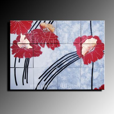 Landscape Painting--Leather Painting--Flower Style (HTLP-1463)