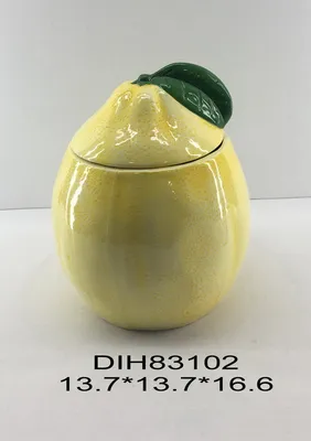 Ceramic Fruit Grapefruit Box