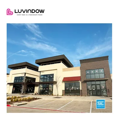 Soundproof Airproof Windows and Doors Exterior Glass Curtain Wall Door with Factory Price 110s