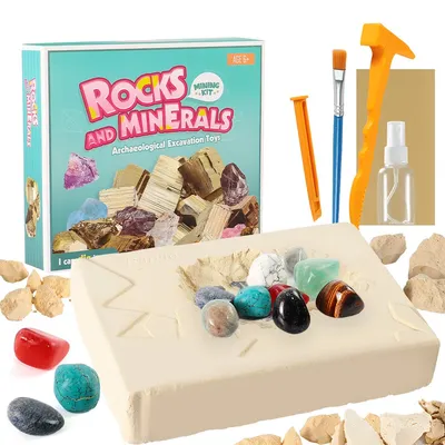 DIY Educational Gem Minerals Gypsum Excavation Archaeology Toy Set