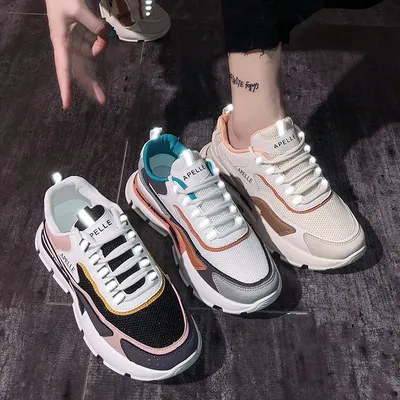 2022 New Hot-Selling Women's Shoes Korean Version of The Wild Ins Student Sports Shoes Female Street Shooting Casual Shoes