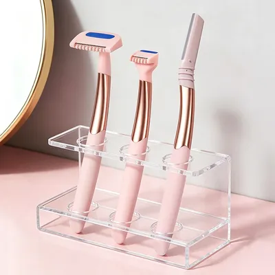 Premium Wholesale 3-Head Facial Hair Remover Eyebrow Razor Silicone Grip