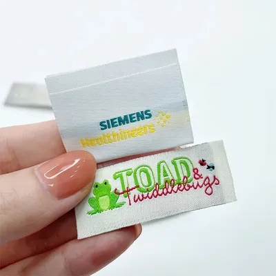 Private Logo Garment Label Damask Brand Clothing Woven Label