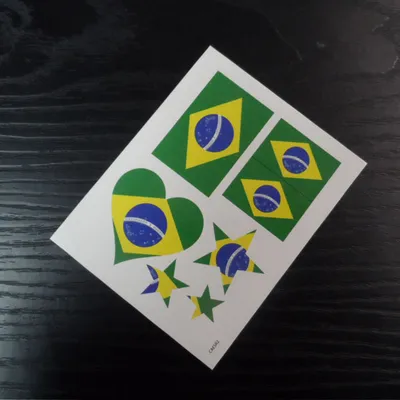 Flag Face Tattoo Sticker Printing