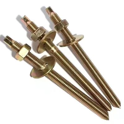 Chemical Anchor Bolt Steel Zinc Plated Chemical Dowel Anchor M8~ M30