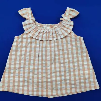 2022 Fashion Brand Baby Children Product Top Blouse Sleeveless Toddler Casual Tops for Gril Baby Kids