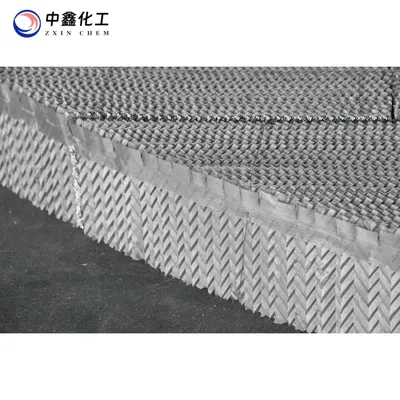 Low-Pressure Drop Chemical Structured Corrugated Plate Tower Packing with Mixing