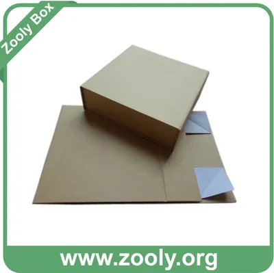 Eco-Friendly Natural Brown Kraft Paper Folding Gift Box