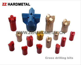 Tungsten Carbide Chisel /Cross Drill Bits for Pneumatic Rock Drill