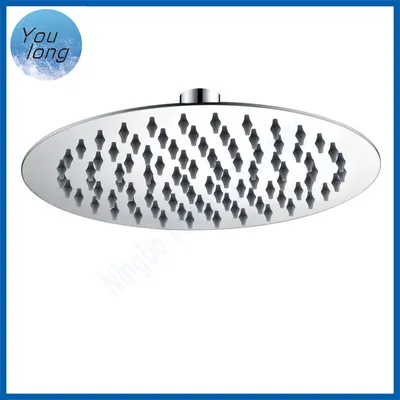 Chrome Finish Powerful Rainfall Massage Single Function Spray Overhead SPA Head Shower