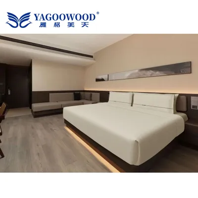 Sophisticated Wood Bedroom Set for Elegant Hotel Spaces