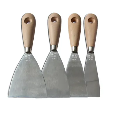 Drywall Tool Set Wooden Handle Putty Knife Bricklayer Tools