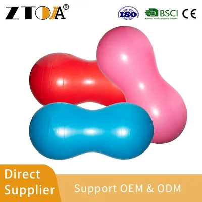 Durable PVC Peanut Yoga Ball for Pregnancy, Physical Therapy and Fitness Exercise