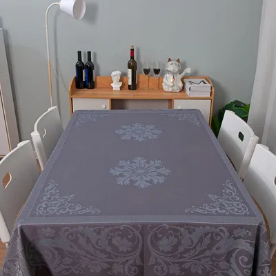100% Polyester Luxury Lace Tablecloth Rectangular Jacquard Dining Wedding Party Tablecloths