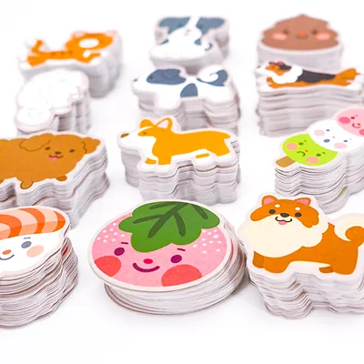 Wholesale Custom Vinyl Hologram Stickers Waterproof Logo Label Printing Cartoon Die Cut Sticker for Kids