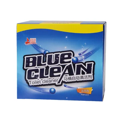 Automatic Toilet Bowl Cleaner Tablets Bathroom Toilet Tank Cleaner,Blue Toilet Bowl Bubbles,Strong Detergent Ability,Long-Lasting 300 Brushes,Mild Fresh Pine