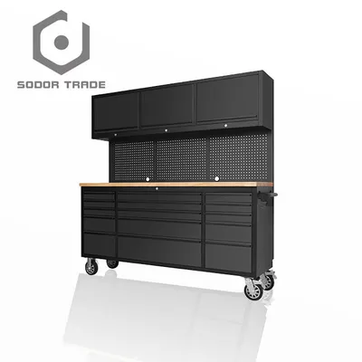 Stainless Steel Garage Tool Chest with Drawer and Wheel