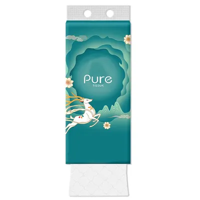 100% Virgin Wood Pulp White Bottom Extraction Soft Facial Tissue