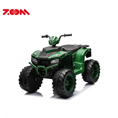 Plastic Green Big Battery 24 Volt Ride on Car for Kids 4X4