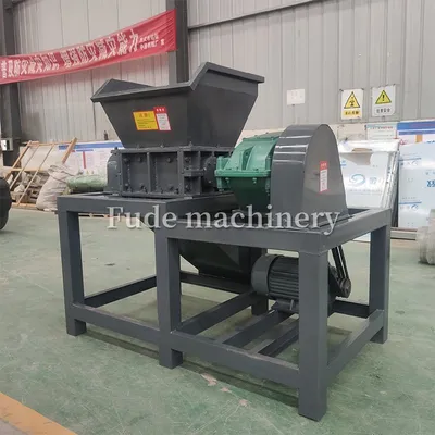Block Shaped Plastic Hydraulic Shredder Plastic Pipeline Packaging Film Waste Fabric Crusher