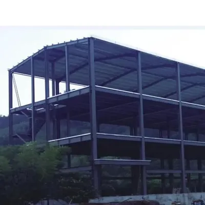 Green Multi-Story Steel Garage and Warehouse for Modern Needs