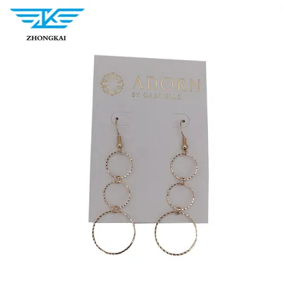 Printing Paper Material Necklace Earring Jewelry Display Card