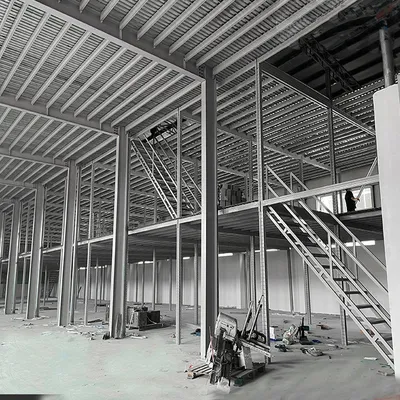 Versatile Prefabricated Steel Mezzanine for Industrial Storage Solutions Prebuilt Steel Structure Platform