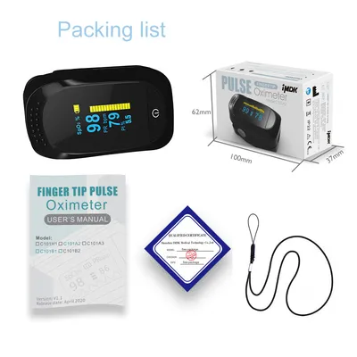 Portable OLED Digital SpO2 Pr Heart Rate Monitor Home Use