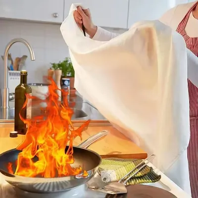 100% Firberglass Cloth Emergency Fiberglass Fire Blanket Household Emergency Firefighting Fire Alarm