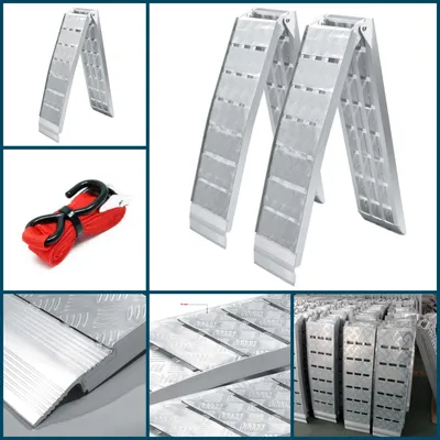 680kgs Capacity Heavy Duty Single Aluminum Ramp/Motorcycle & ATV Ramps