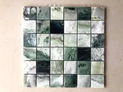 Polished Green Color Raggio Verde Mosaic