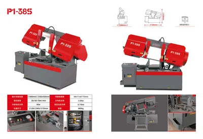 Scissors Type 280mm Semi-Automatic Metal Cutting Band Sawing Machine