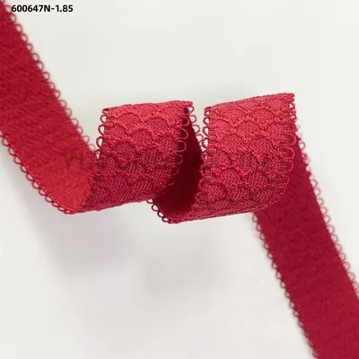 Non-Slip Tooth Flower Edge Honeycomb Pattern Jacquard Elastic Band for Shoulder Strap