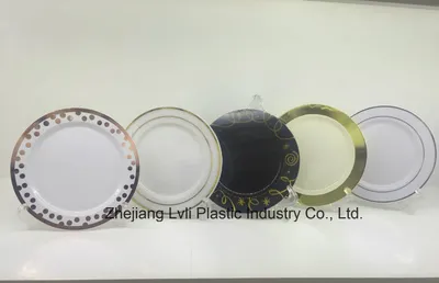 Plastic Plate, Disposable, Tableware, Tray, Dish, Colorful, PS, SGS, Hot Stamp Plate, PA-04