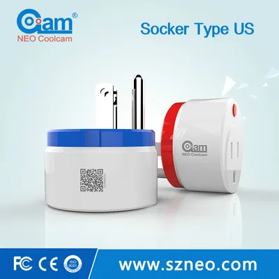 Smart Home Automation Household Appliances Z Wave 868.4MHz/908.4MHz 2 Pin Connector WiFi Smart Battery Powered Plug Switch Socket