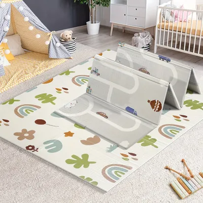 XPE Baby Play Mat Large Non Toxic Reversible Floor Mat Certified En71