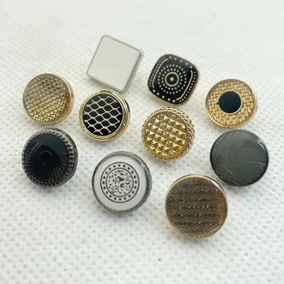 Wholesale Gun Color Custom Logo Engraved Muslim Clothing Metal Snap Button for Shirts