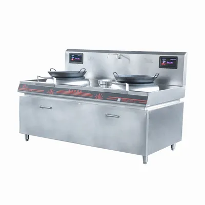 20kw Double-Headed Commercial Kitchen Appliance Induction Stove