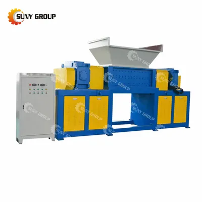 Double Shaft Shredder for Recycling Scrap Metal Solid Waste