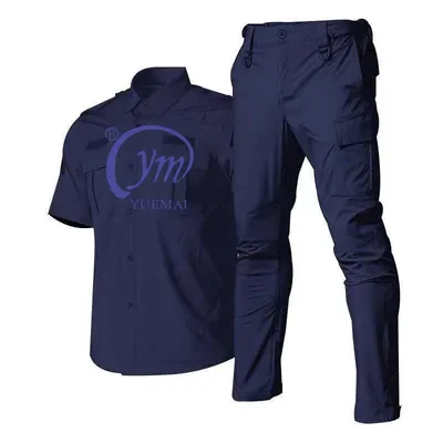 Custom Wholesale Men's Tactical Quick Dry Breathable Outdoor Hiking Fishing Travelling Uniform Security Uniform