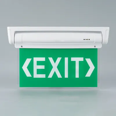 12 LEDs Exit Sign Battery Powered Emergency Exit Light with LED 3W