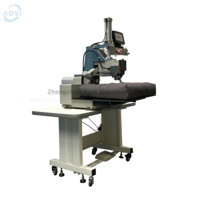 Small Industrial Pillow Cushion Hole Tacking Machine Single Needle Round Circle Lock Stitch Sewing Circle Embroidery Machine Price
