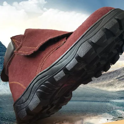 Industrial Water Proof Safety Boot Working Functional Iron Toe Safety
