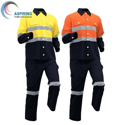Comfortable Breathable Men's Workwear High Quality Safety Uniform Overall Coverall